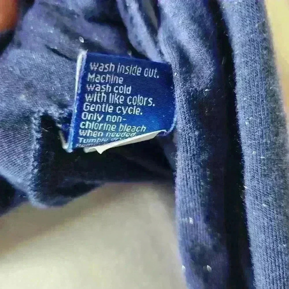 Apt. 9 women's sparkly blue mock neck long sleeve top size PXS - Picture 7 of 8